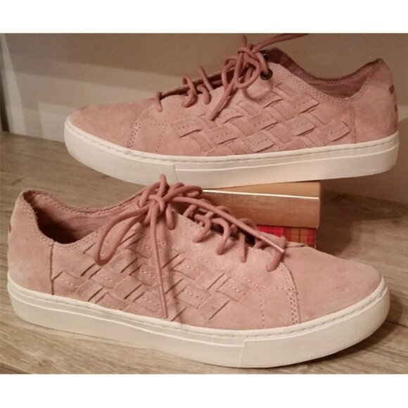 TOMS Lenox Bloom Basket Weave Sneaker sz 8.5 - Picture 1 of 6